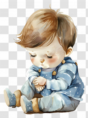 Baby - Sleeping Baby Illustration Transparent PNG
