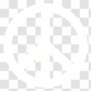 Peace Symbol Emoji - White Peace Symbol Transparent PNG