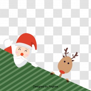 Santa Claus Reindeer Christmas Day Decoration Image - Ornament Transparent PNG