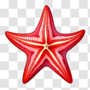 Starfish - Colorful Red Starfish Illustration Transparent PNG