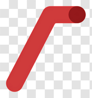 Drinking Straws - Red Boomerang Illustration Transparent PNG