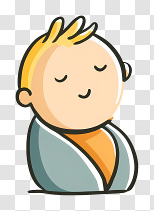 Infant Logo - Minimalist Cartoon Person Transparent PNG