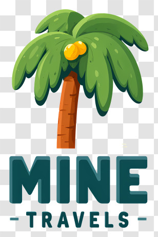 Mine Travels Logo - Mine Travels Palm Tree Logo Transparent PNG