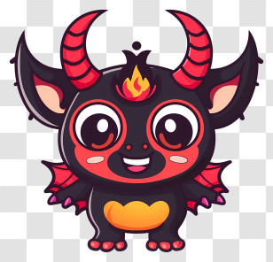Devil - Adorable Cartoon Demon Transparent PNG