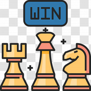Chess - Winning Chess Pieces Illustration Transparent PNG