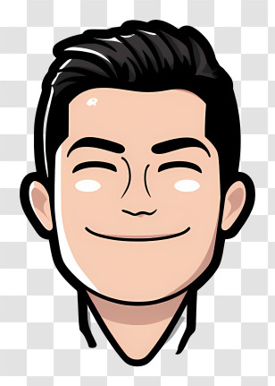 Cristiano Ronaldo - Smiling Cartoon Man Transparent PNG