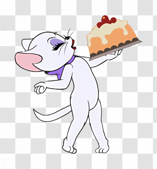 Toodles Galore - White Mouse Holding Cake Cartoon Character Transparent PNG
