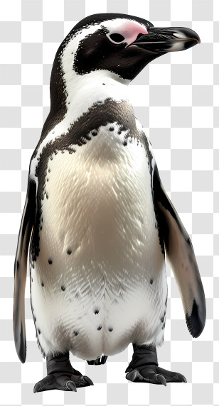 World Penguin Day - Standing Black And White Penguin Transparent PNG