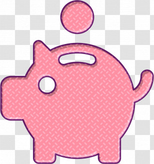 Multimedia Marketing Icon Coin Icon Pig Bank Icon Transparent PNG