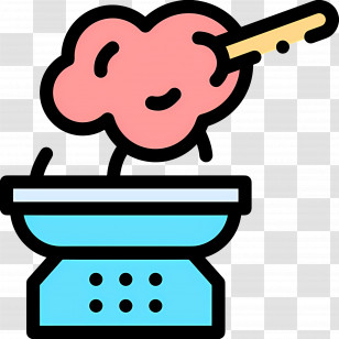 Cotton Candy - Cotton Candy In A Bowl Transparent PNG