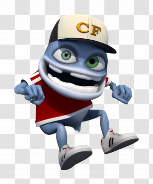 Crazy Frog - Crazy Frog In Red Shirt And Cap Transparent PNG