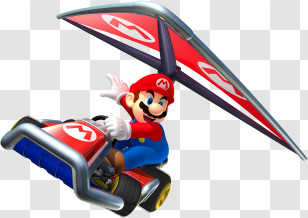 Racing Car - Mario In Racing Kart Transparent PNG