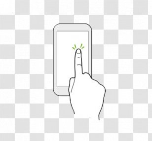 Paper White Thumb Technology Pattern - Area - Tap Your Phone Transparent PNG
