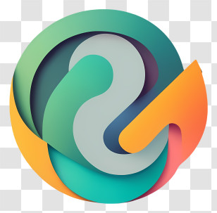 Logo Design - Colorful Swirl Logo Design Transparent PNG