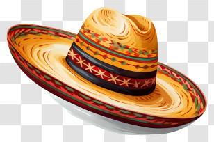 Mexican Hat - Colorful Mexican Sombrero Transparent PNG