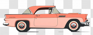 Vintage Car Illustration - Vintage Car Illustration In Retro Style Transparent PNG