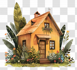Cute House - Small Cute Doodle House Transparent PNG