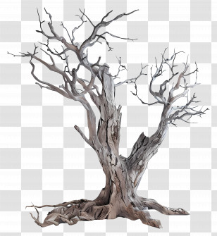 Dead Tree - Dry Tree Illustration For Natural Themes Transparent PNG