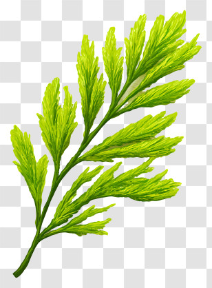 Leaf Moss - Vibrant Green Leaves Illustration Transparent PNG