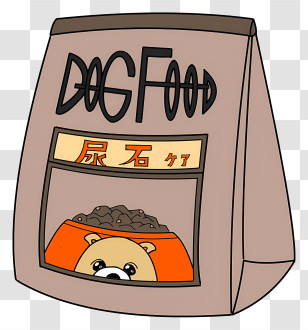 Cartoon Dog - Dog Food Packaging Transparent PNG