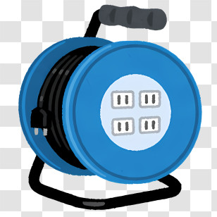 Tools Elements Cable Reel Blue Reel Small Sockets Open Sockets Transparent PNG