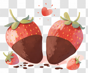 Chocolate Strawberries - Chocolate Dipped Strawberries Transparent PNG