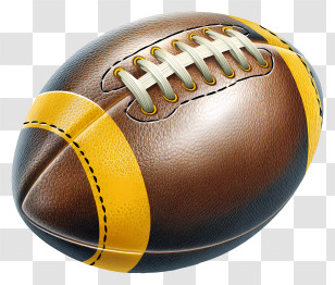 American Football Ball - American Football Illustration Transparent PNG