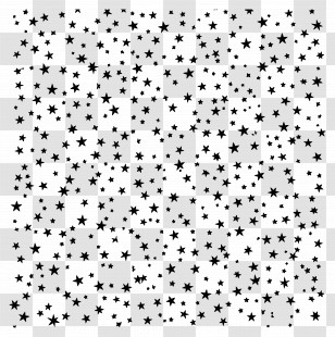 Star Small - Black Stars Pattern Transparent PNG