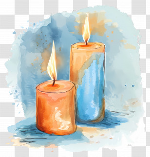 Candles - Burning Candles With Warm Glow Transparent PNG