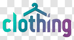 Clothing Logo - Modern Clothing Hanger Logo Transparent PNG