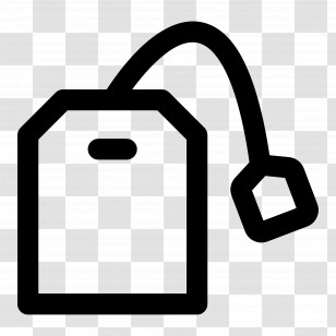 Tea Bag - Tea Bag Outline Icon Illustration Transparent PNG