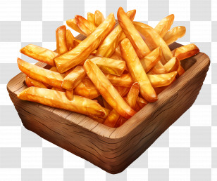 Poutine - Plain Crispy Fries Transparent PNG
