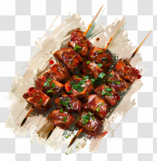 Meat Skewers - Grilled Meat Skewers Transparent PNG