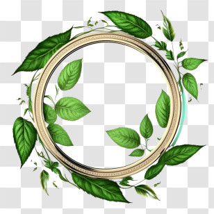 Circle Frame
 - Circle Of Green Leaves Transparent PNG
