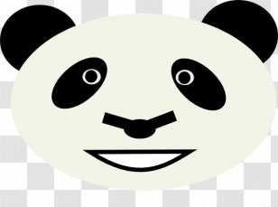 Giant Panda Polar Bear Red Eurasian Brown - Flower - Outline Transparent PNG