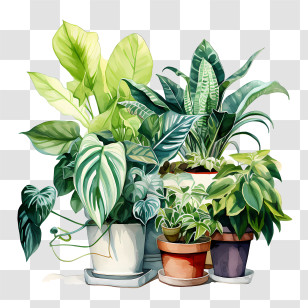 Houseplant Appreciation Day - Leafy Potted Plants For Indoor Home Decor Transparent PNG