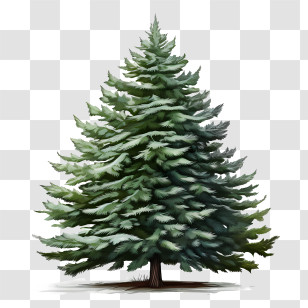 Evergreen Tree - Evergreen Pine Tree Illustration Transparent PNG