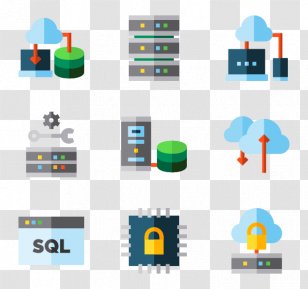 Computer Servers Database Server - Network Transparent PNG