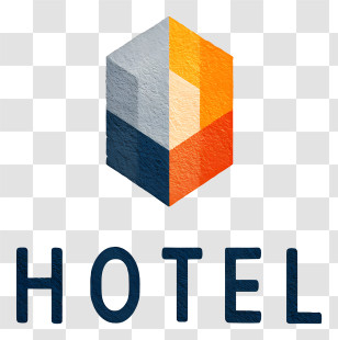 Hotel - Hexagonal Watercolor Hotel Logo Transparent PNG