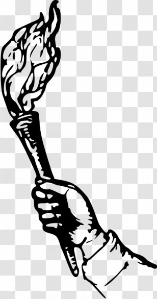 Torch Drawing Light Clip Art - Flower - Hand Transparent PNG