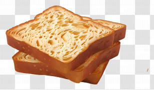 Whole Wheat Bread - Slices Of Bread Transparent PNG