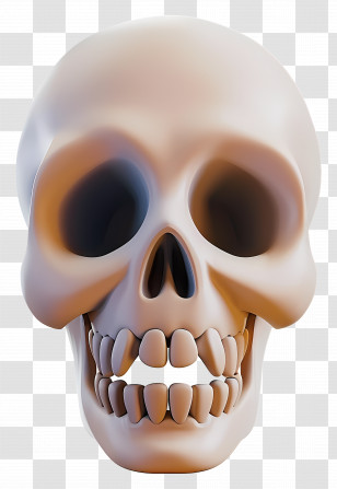 Animated Skull - Cartoon Skull Illustration Transparent PNG
