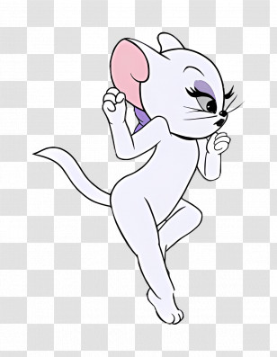 Toodles Galore - White Cartoon Mouse Character Illustration Transparent PNG