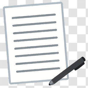Icon - Paper And Pen For Writing Transparent PNG