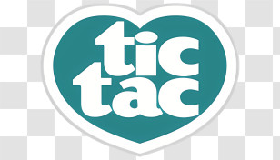 Tic Tac Logo - Tic Tac Heart Logo Transparent PNG