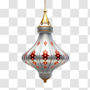 Islamic Lantern - Decorative Metal Lantern With Star Design Transparent PNG