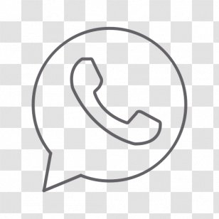 WhatsApp - Black And White - What App Icon Transparent PNG