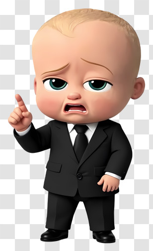 Boss Baby - Boss Baby In Suit Transparent PNG