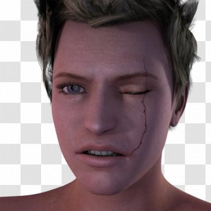 Scarface Cheek Chin Forehead - Jaw - Scar Transparent PNG