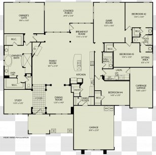 Custom Home House Plan Floor Design - Arts And Crafts Movement Transparent PNG